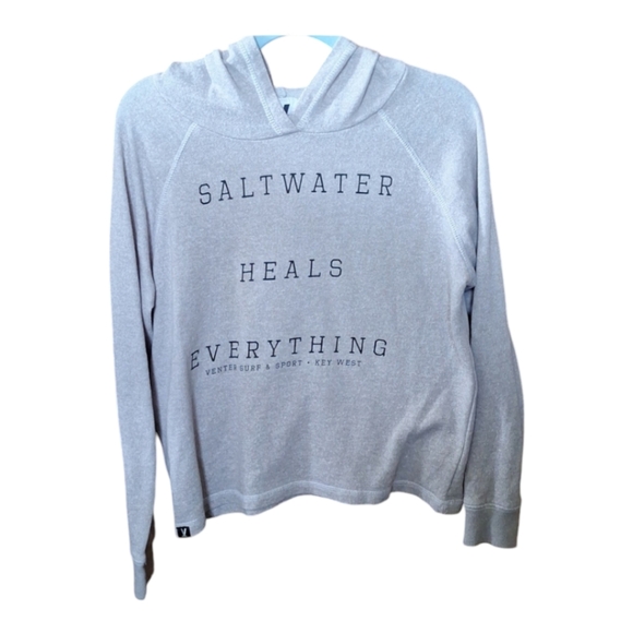Venter surf & sport key west gray hoodie size medium EUC - Picture 3 of 7